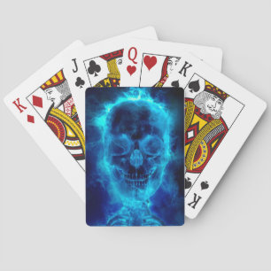 Baralho Blue Flaming Skull