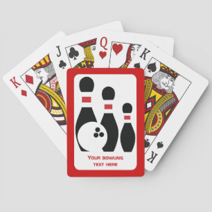 Baralho Bola de boliche e pinos personalizados