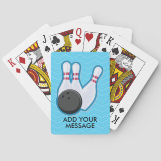 Baralho Bola de FunBowling e cartões de jogo do Pin
