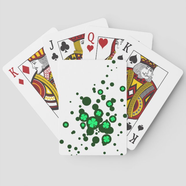 Baralho bolhas de shamrock (Verso)
