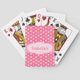 Baralho Bolinhas de meninas chamada jogar cartas