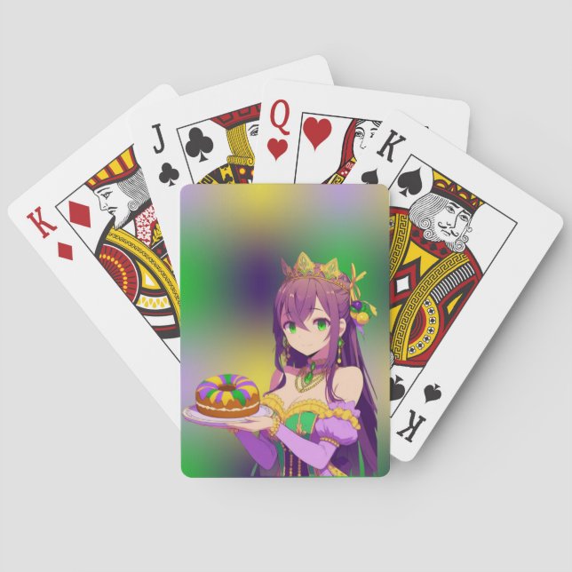 Baralho Bolo do Rei do Anime Mardi Gras (Verso)