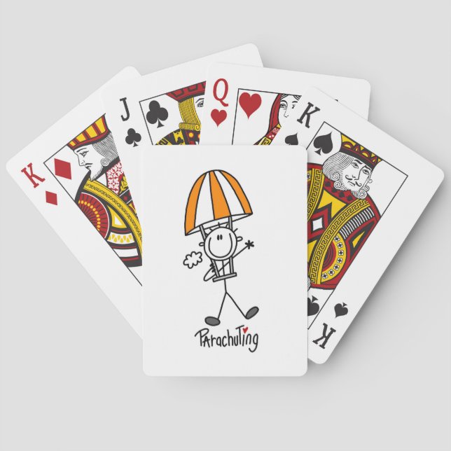 Baralho Boneco de Pau de Pára-quedas (Verso)