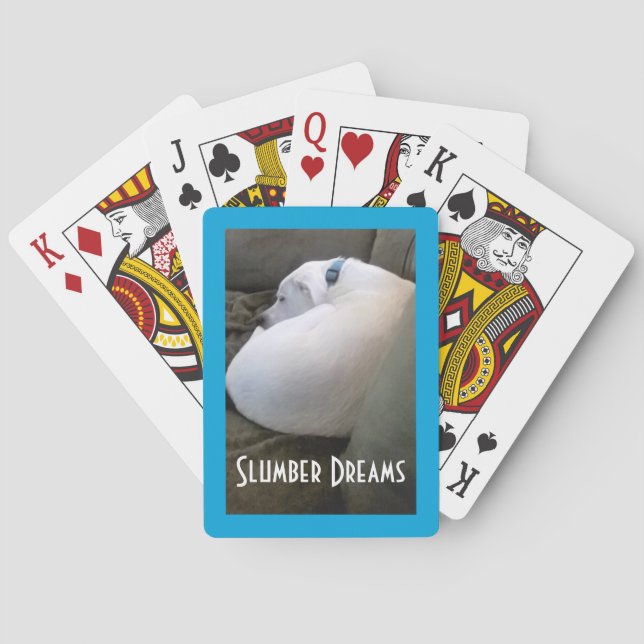 Baralho Bonita Chubby White Dormindo Cachorro Cachorro Cac (Verso)