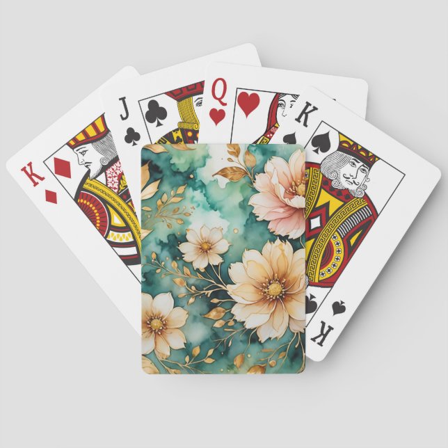 Baralho Bonito em Cartões de Reprodução Rosa (Verso)