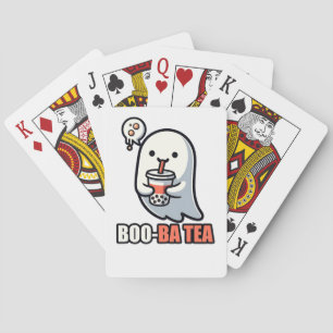 Baralho Boo-Ba Tea Ghost – Amante de Boba de Halloween Div