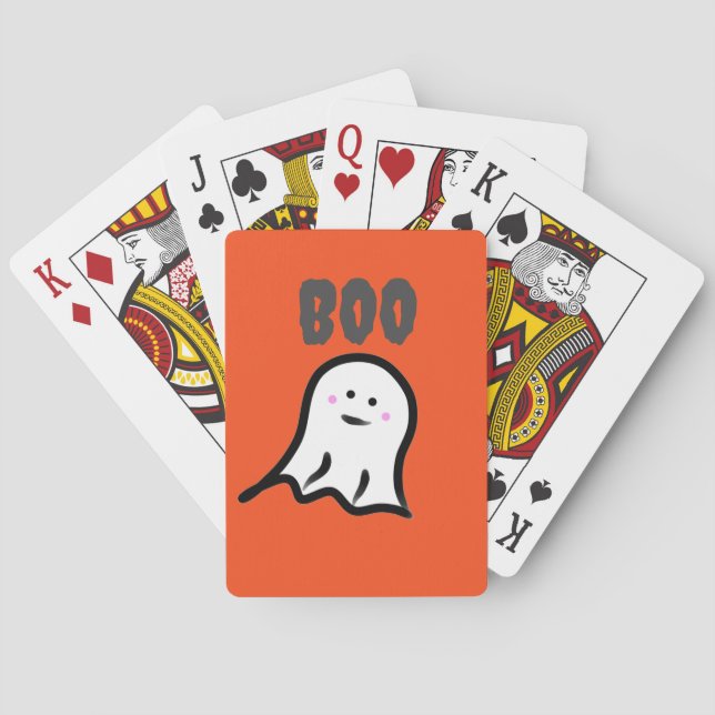 Baralho Boo! Dia das Bruxas Fantasmas (Verso)