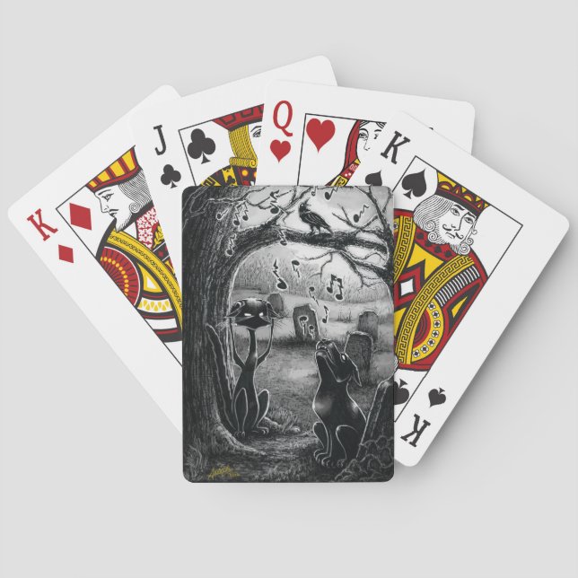 Baralho Boo Gatinho, Music Crtic Play Cards (Verso)