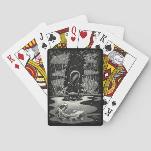 Baralho Boo Gatinho Vai Pescar Cartões De Jogada