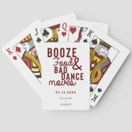 Baralho Booze Comida e Missões de Dança Incorretas Salve a