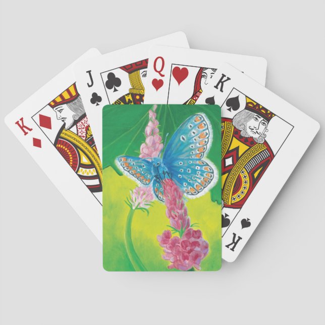 Baralho Borboleta azul-da-Chapmans (Terços de Polyommatus) (Verso)