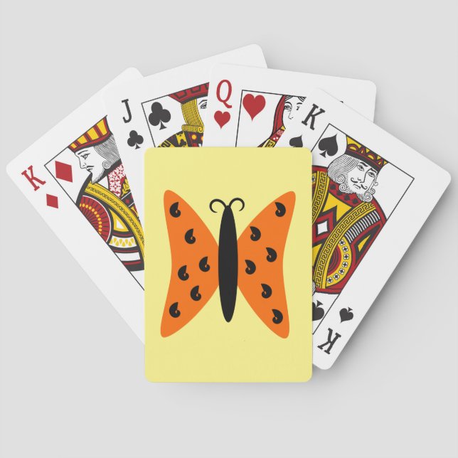 Baralho Borboleta Laranja (Verso)