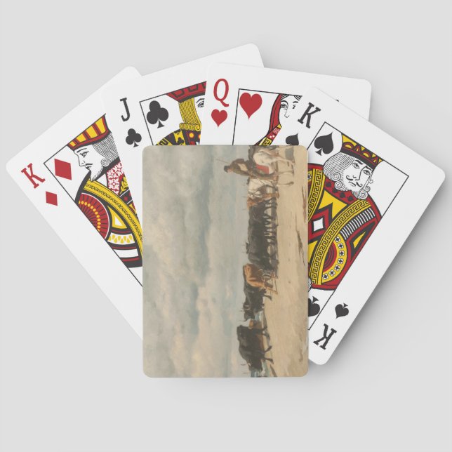 Baralho Bovinos ao lado do mar (por Eugène Burnand) (Verso)