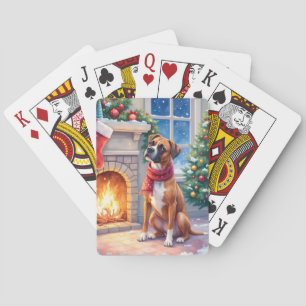 Baralho Boxer de Caixa de Fogo Festivo Arte de Natal