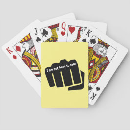 Baralho Boxing, não estou aqui para falar