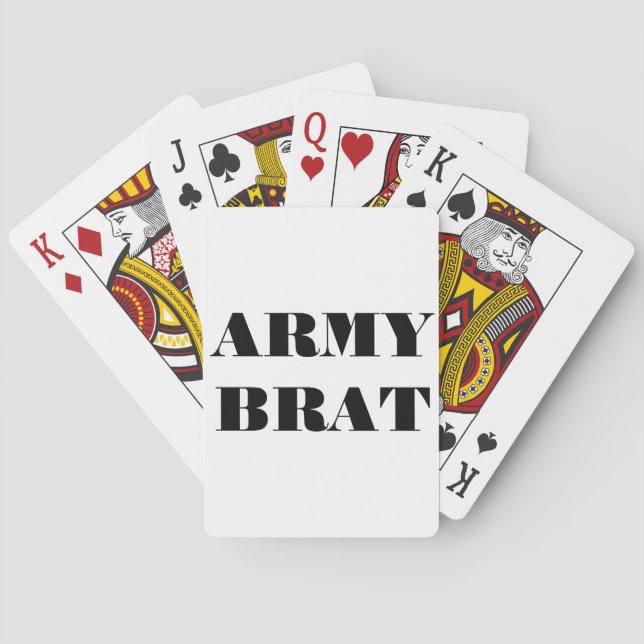 Baralho Brat do Exército de Cartões (Verso)
