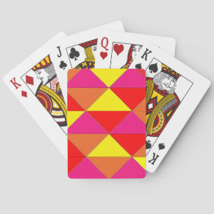 Baralho Bright Red Orange Yellow Pink Deck de Cartões