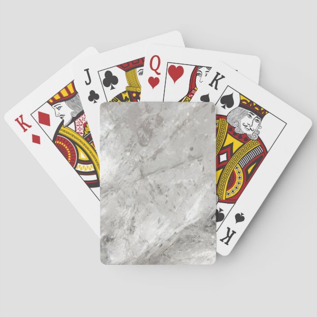 Baralho brilho de quartzo cristal congelado amor cicatriza (Verso)