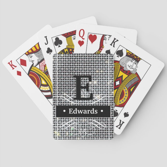 Baralho Brilliant diamond Playing Cards, personalized Play (Verso)