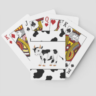 Baralho Brincadeira de vaca jogando cartas