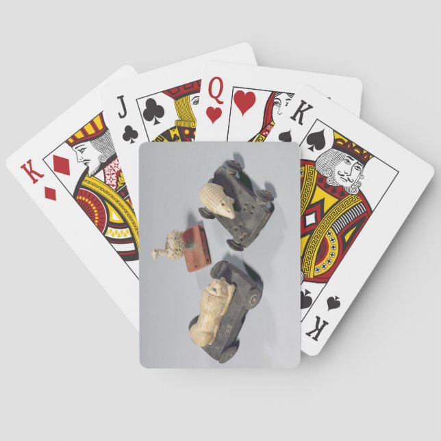 Baralho Brinquedos para crianças: um ouriço, um leão e uma (Verso)