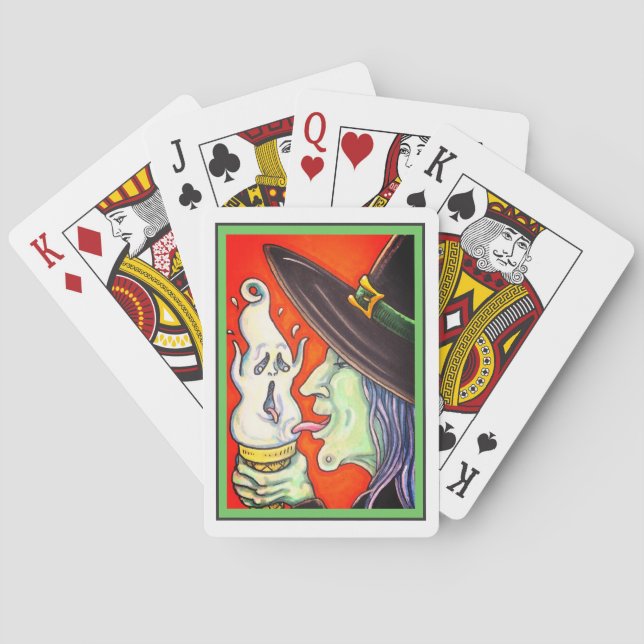 BARALHO BRISAS COMENDO GRITANDO CONE DE SORVETE, HALLOWEEN (Verso)