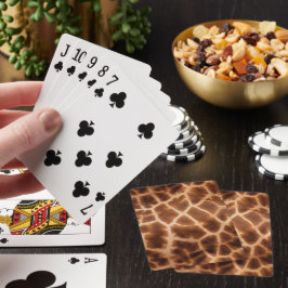 Baralho Brown Giraffe Impressão