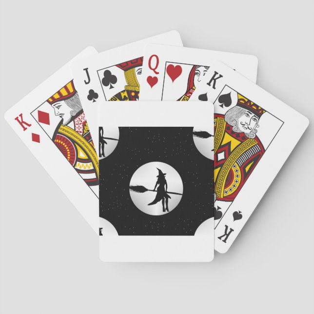 Baralho bruxa de halloween (Verso)