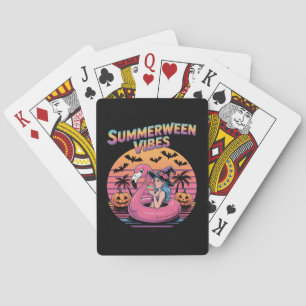 Baralho Bruxa de Vibrações de Summerween Flamingo