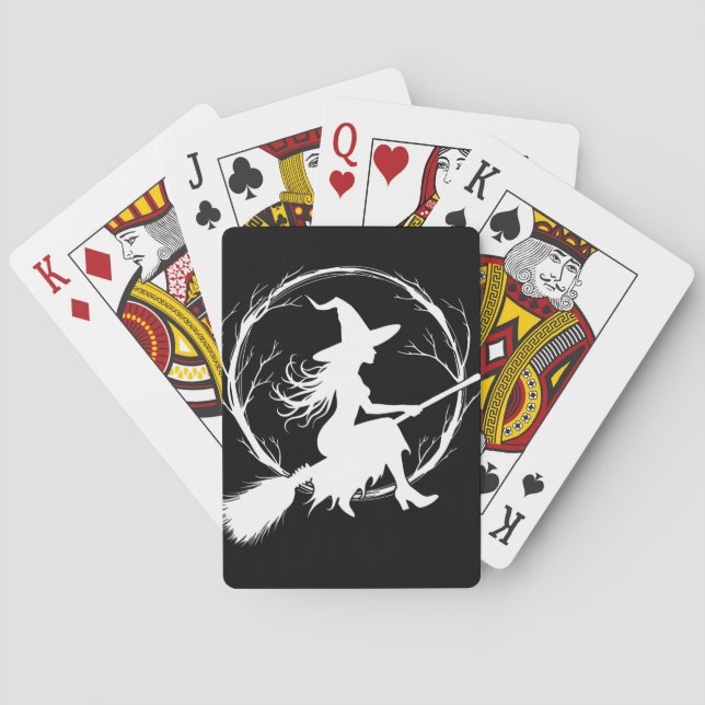 Baralho Bruxa em Cartões de Brincadeira Clássicos de Voo (Verso)