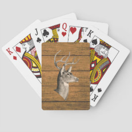 Baralho Buck Head On Wood Grain Poker Cards
