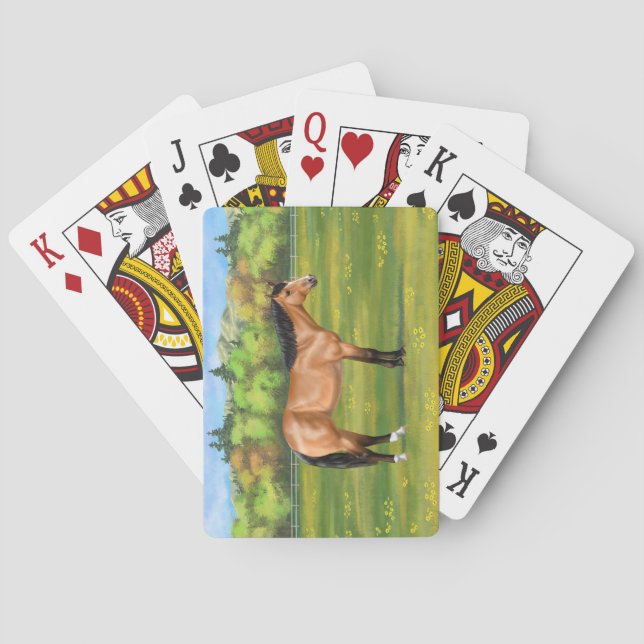 Baralho Buckskin Dun Quarter Horse (Verso)
