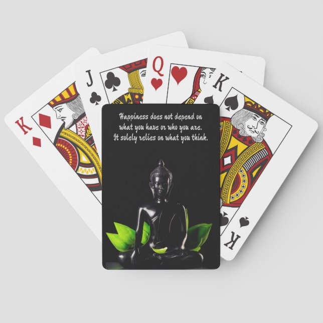 Baralho Buda Cotação 4 cartas de jogar (Verso)