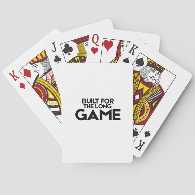 Baralho Built For The Long Game Minimalist Playing Cards (Verso)
