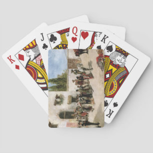 Baralho Bullfighters que preparam-se para a luta (óleo no