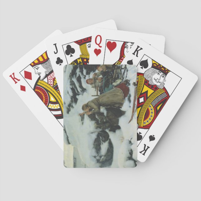 Baralho Burnt Village in Winter (por Albert Edelsense) (Verso)