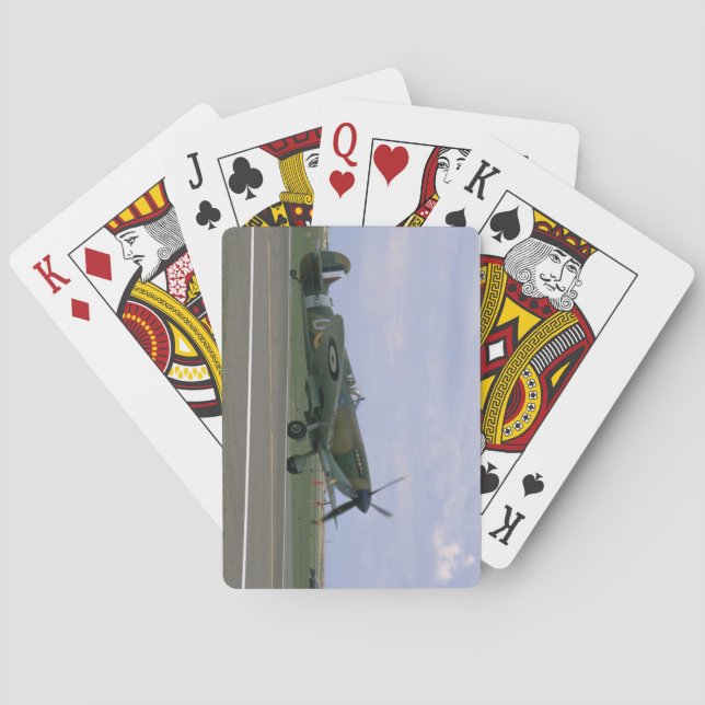 Baralho Cabeça-quente britânica em planos de Airfield_WWII (Verso)