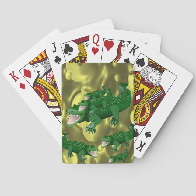 Baralho Cabeçote de Reprodução do Alligador (Verso)