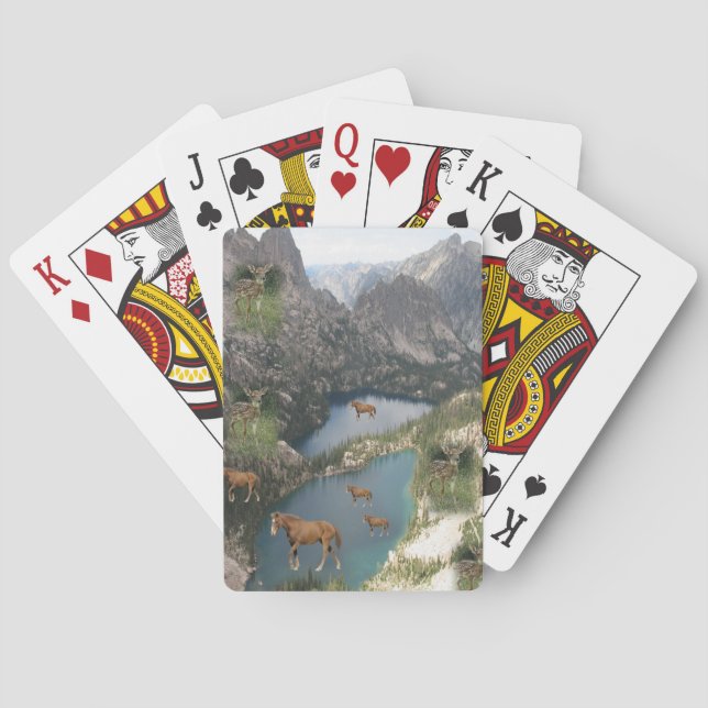 Baralho Cabine de Reprodução de Cavalo (Verso)