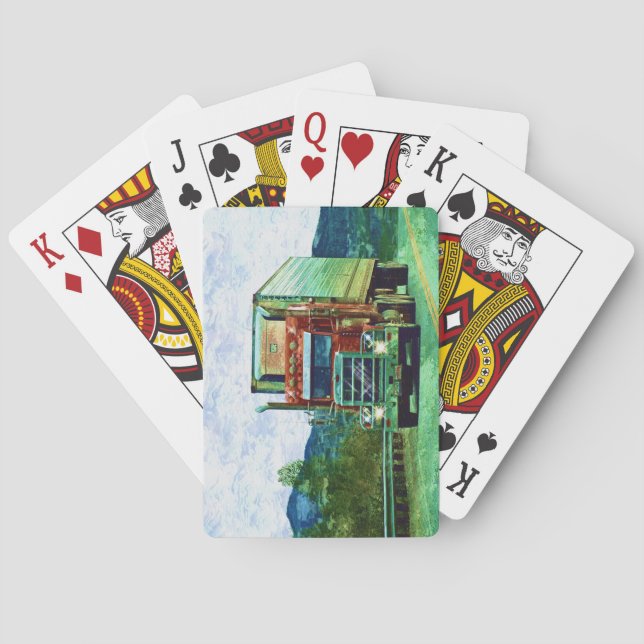 Baralho Cabine do condutor de caminhão grande (Verso)