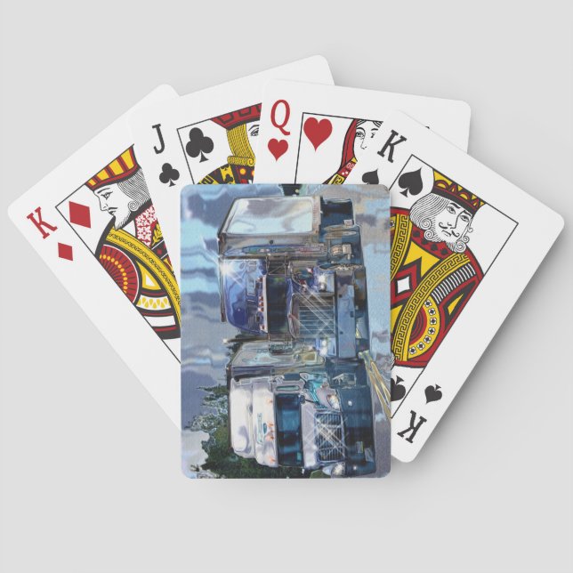 Baralho Cabine do condutor de caminhão grande (Verso)