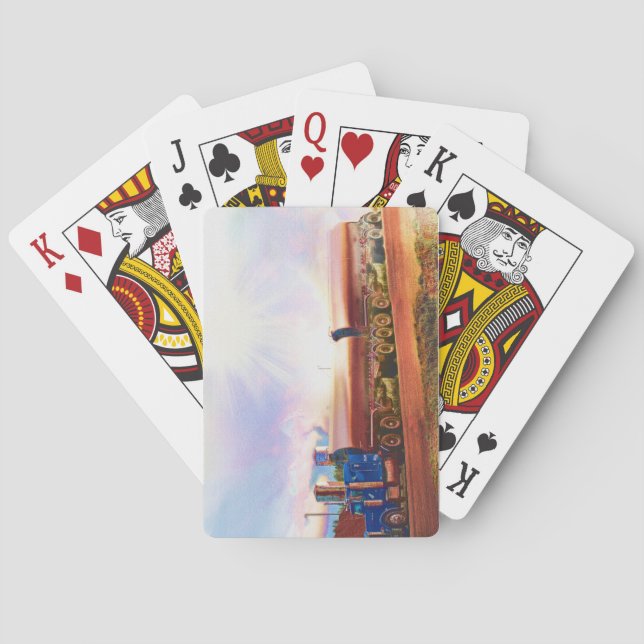 Baralho Cabine do condutor de caminhão grande (Verso)