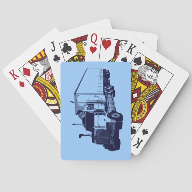 Baralho Cabine do condutor de caminhão grande (Verso)