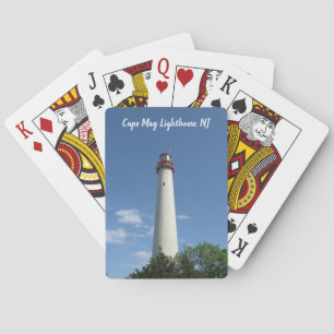 Baralho Cabo May Lighthouse na Costa Leste do NJ
