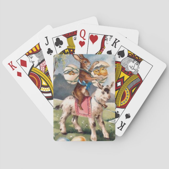 Baralho Cabra De Ovo Pintada Com Pintinho De Páscoa (Verso)