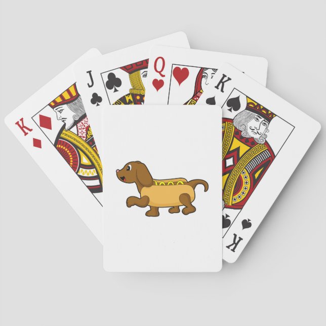 Baralho Cachorro como cachorro-quente (Verso)