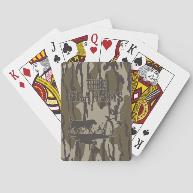 Baralho Cachorro e Patos de Camo Bottomland (Verso)