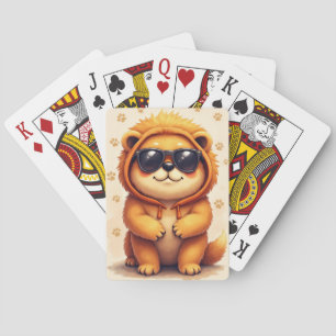 Baralho Cachorro Kawaii Chow Chow Engraçado
