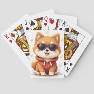 Baralho Cachorro Kawaii Finlandês Lapphund Engraçado