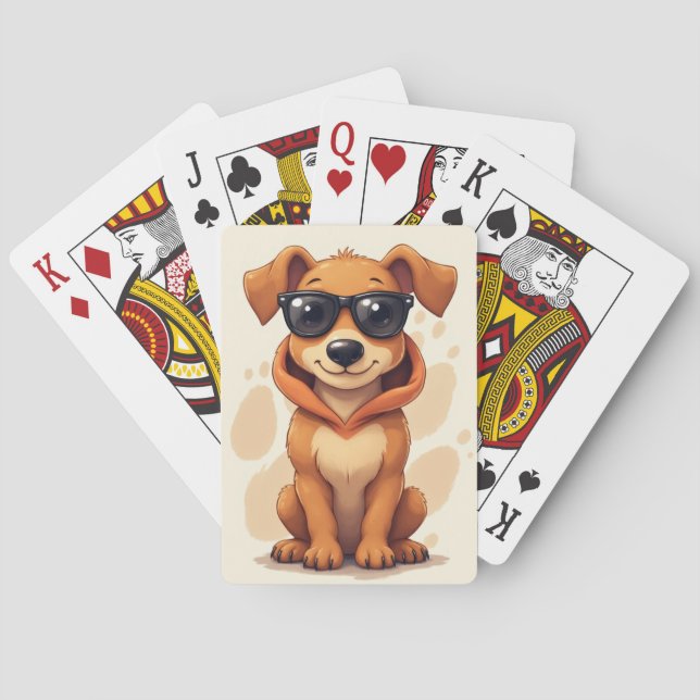 Baralho Cachorro Kawaii Funny Rhodesian Ridgeback (Verso)